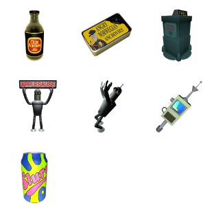 Futurama icon sets preview