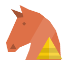 pyramid, trojan icon