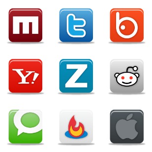 Pretty Social Media icon sets preview