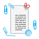text, page, document, paper, clip, sheet icon