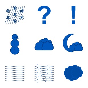 Weather Icons icon sets preview