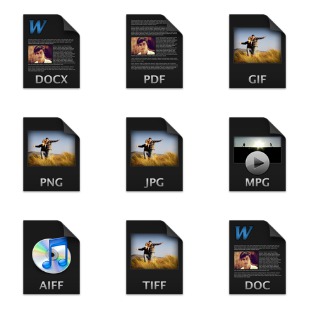 Filecons Dark icon sets preview