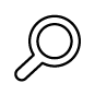 magnifying glass, search, find, zoom icon