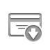 card, down, credit icon