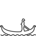 venice gondola icon