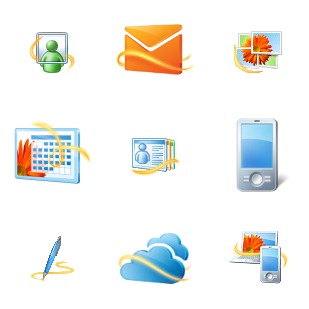 Windows Live Wave 4 icon sets preview