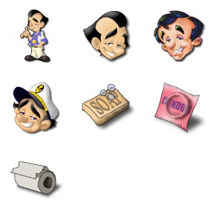 Larry Laffer icon sets preview