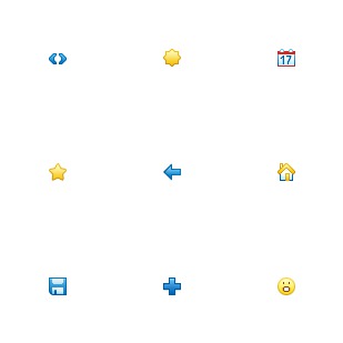 16x16 Toolbar icon sets preview