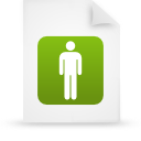 document, file, green, paper icon