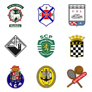 Portugese Football Club icon sets preview