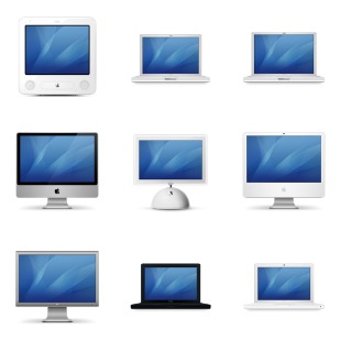 Historic Mac icon sets preview