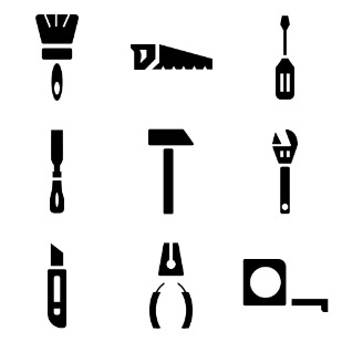 Tools icon sets preview