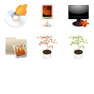 Autumn Breeze icon sets preview