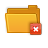 remove, folder icon