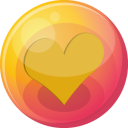 heart orange 4 icon