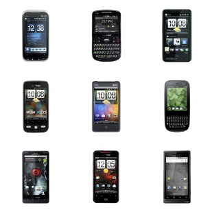Various Smartphones icon sets preview