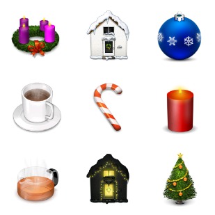 The Real Christmas 05 icon sets preview