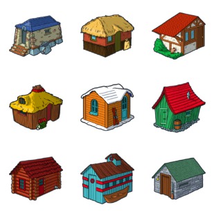 World Houses icon sets preview