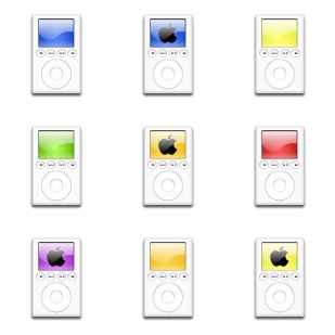 iPod Colors icon sets preview