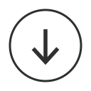 arrow, control, down, save, download icon