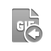 gif, left, file, format icon