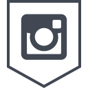 media, social, instagram, logo icon