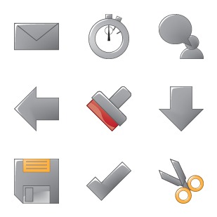 Super Simple Grey Series icon sets preview