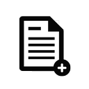 new, paper, document, add, file, page icon