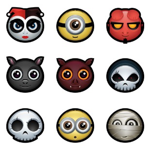 Halloween Avatars icon sets preview