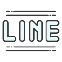 line, network, social, media icon