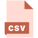 csv, format, file icon