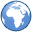 africa, gps icon