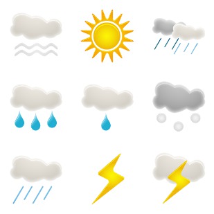 Weather icon sets preview