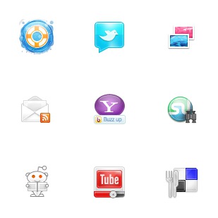 Function Social icon sets preview
