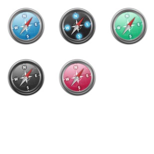 Safari Gleam icon sets preview
