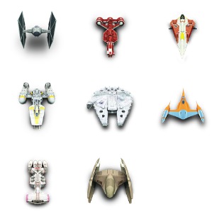 Star Wars Vehicles icon sets preview