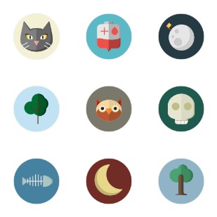 Scarycons icon sets preview