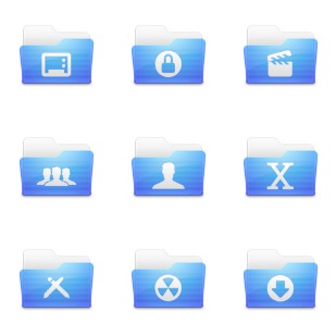 Leopard Folders icon sets preview