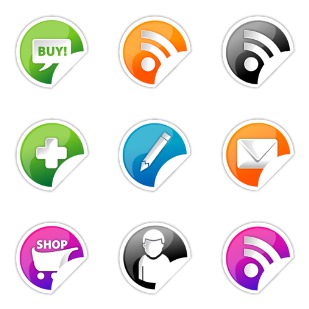 Vibrant Stickers icon sets preview