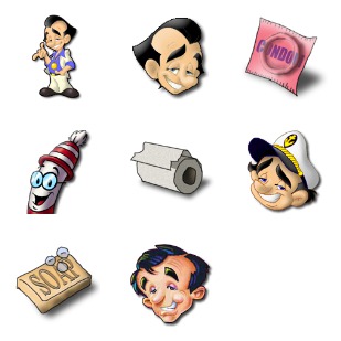 Larry Laffer icon sets preview