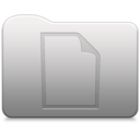 Aluminum folder document icon