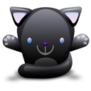 Black, Cat icon