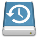 Blue External Drive Backup icon