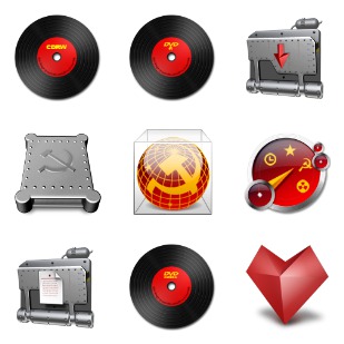 Soviet Linux icon sets preview