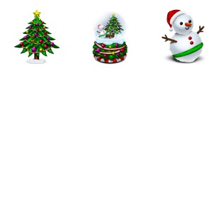 Merry Xmas icon sets preview