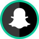 online, media, logo, social, snapchat icon