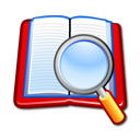Book, Search, Zoom icon