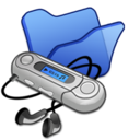 folder,blue,mymusic icon