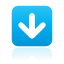 button, down, navigation icon