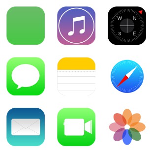 IOS 7 Redesign icon sets preview